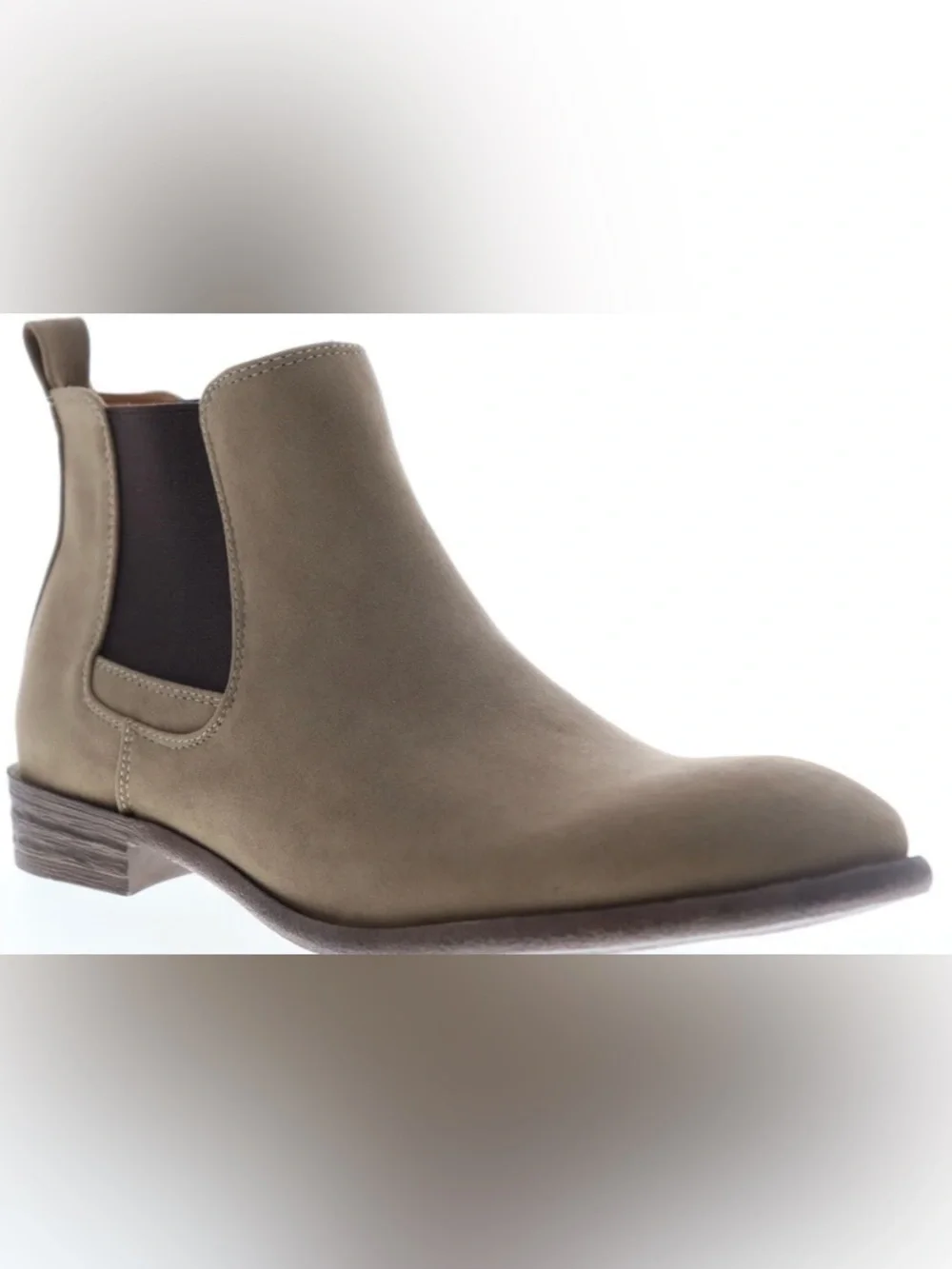 Robert Wayne Mens Brown Leather Mid Top Slip On Chelsea Boots Size 10.5